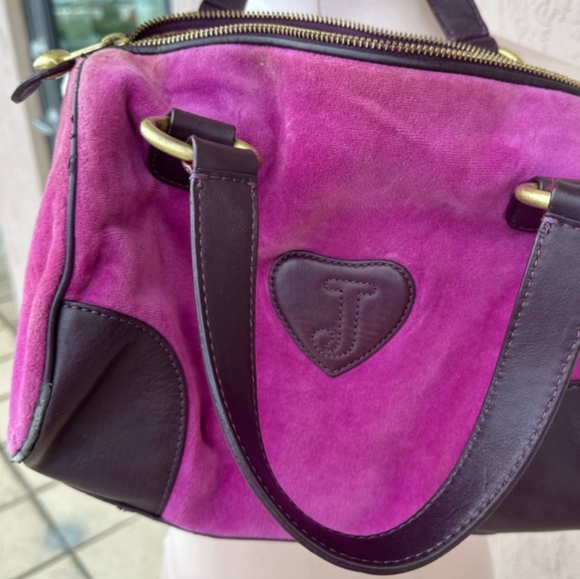 Vintage Juicy Couture Purple Velour Bag Y2K 👛 - Picture 4 of 8